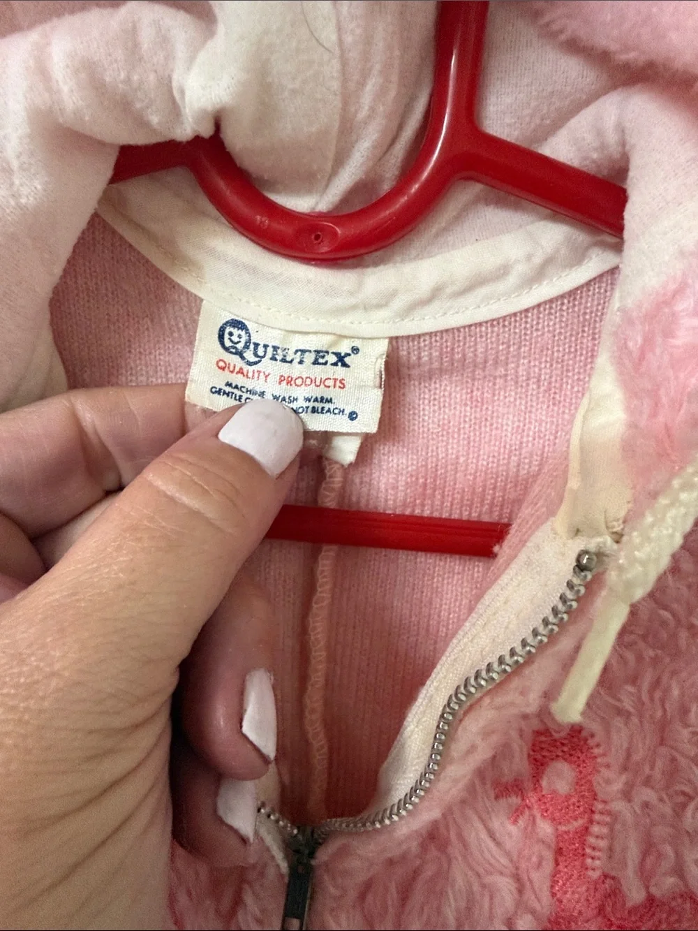 Quiltext vintage 80’s baby sleeper